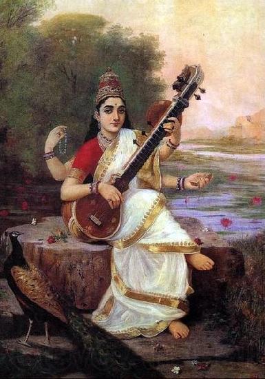 Raja Ravi Varma Goddess Saraswathi
